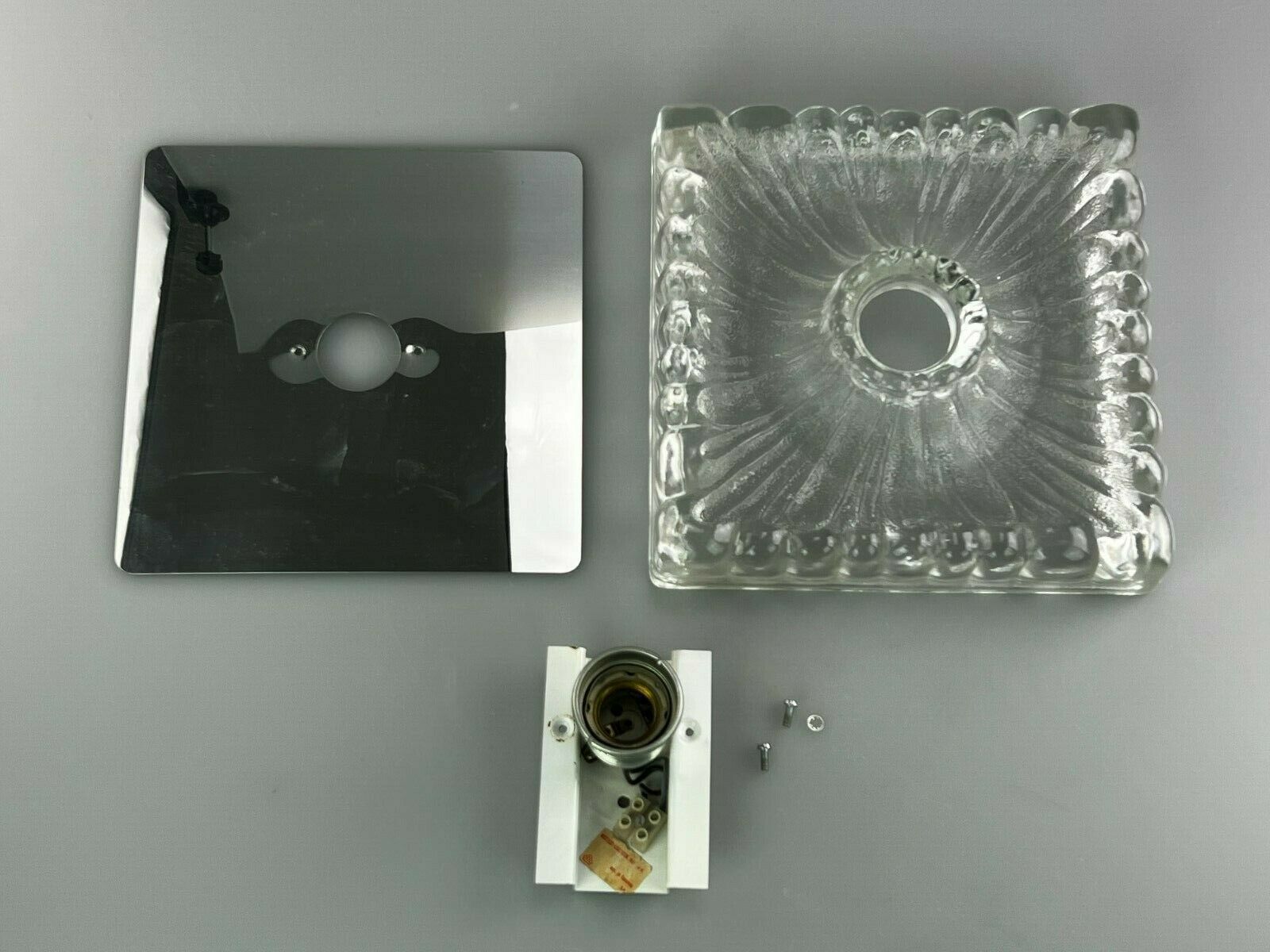 photo for sale 60s 70s Lamp Light Wall Lamp Wall Lamp Ice Glass Space Age Design 60s