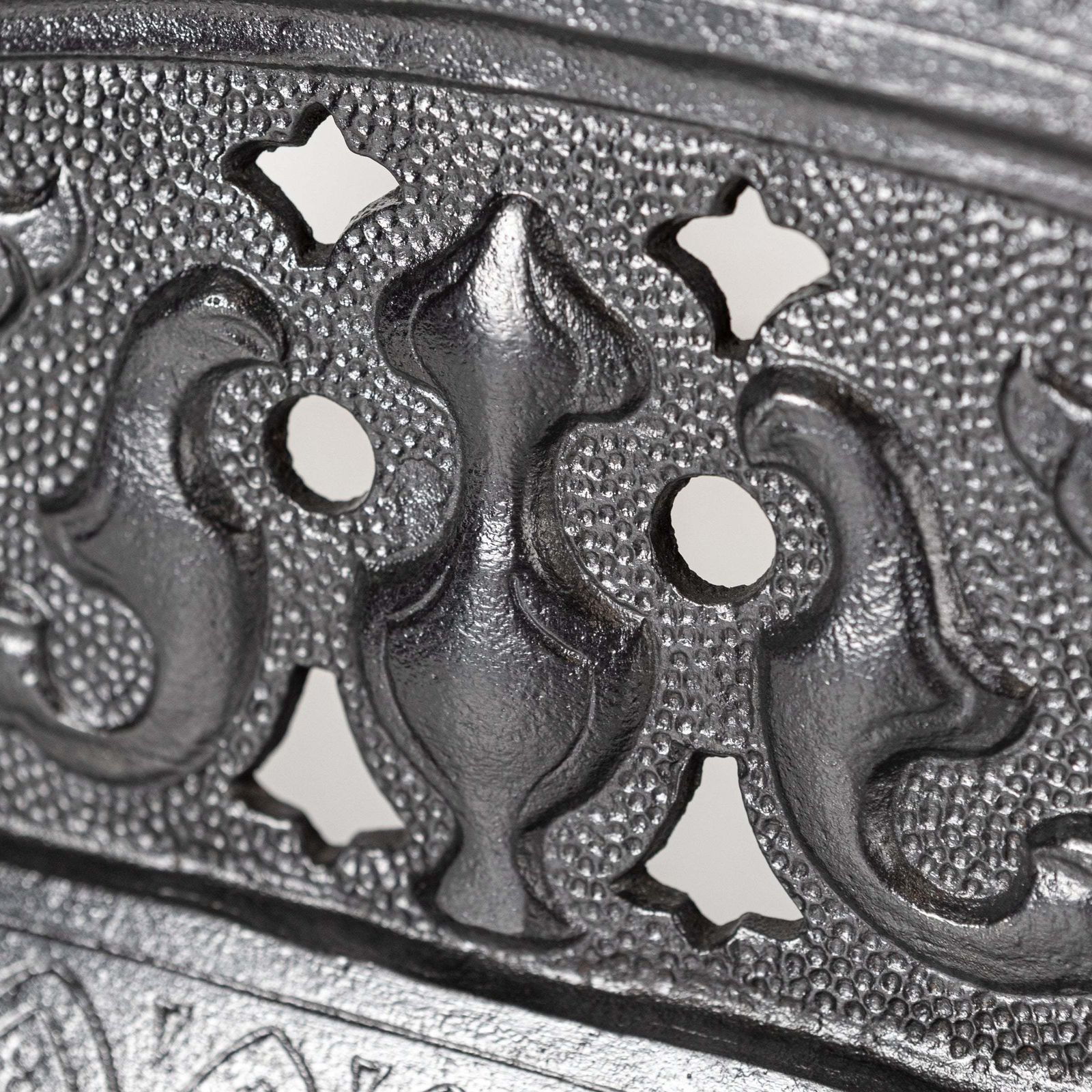 Antique Cast Iron Ornate Fireplace Tidy  Betty  Ashpan Cover photo for sale