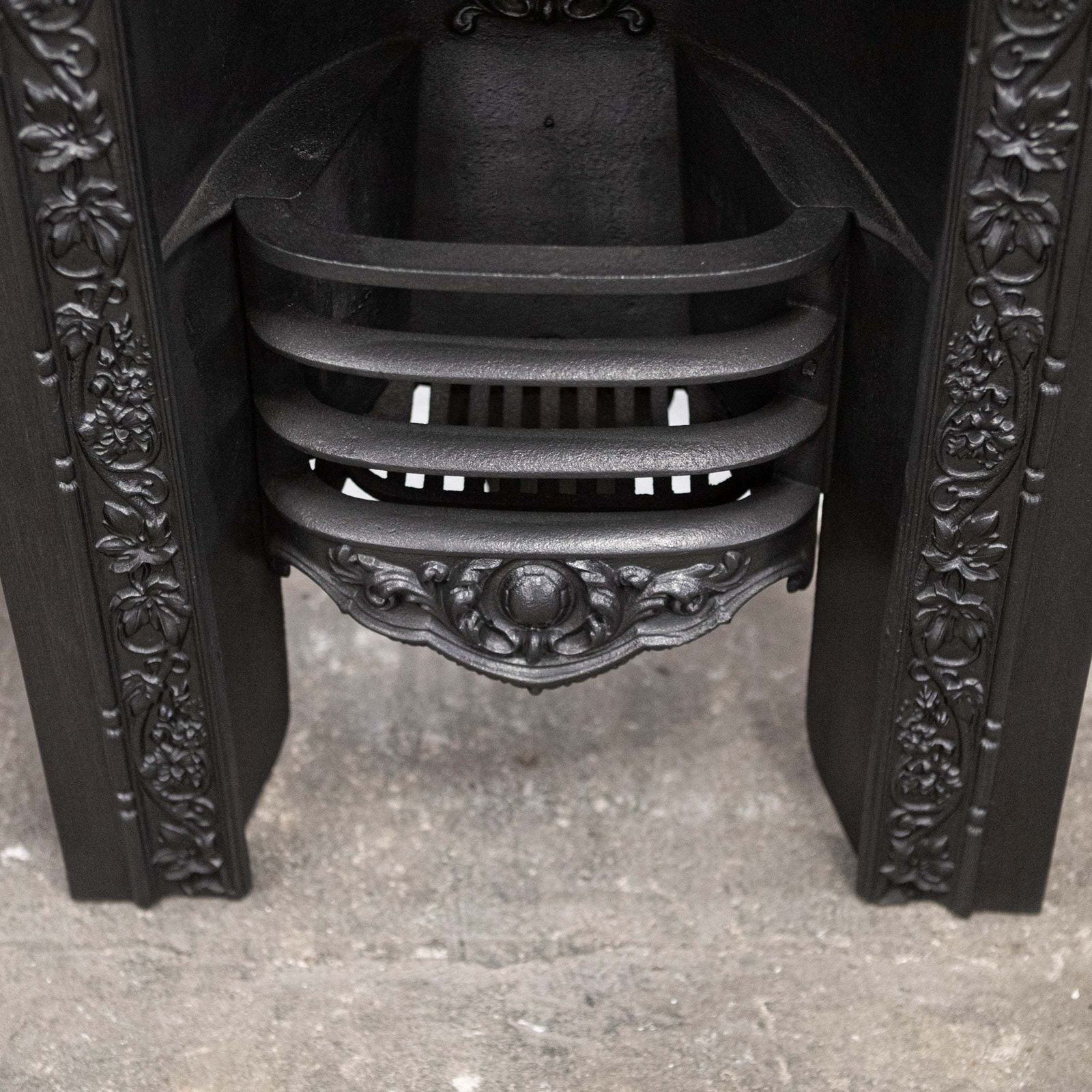 Antique Ornate Victorian Cast Iron Arched Insert (Pair Available) photo 600.0