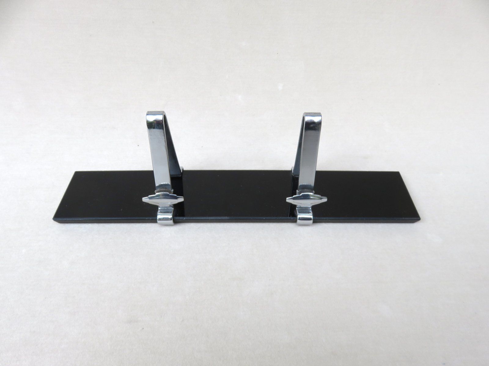 photo buy Art Deco Black Glass & Chrome French Picture Frame
