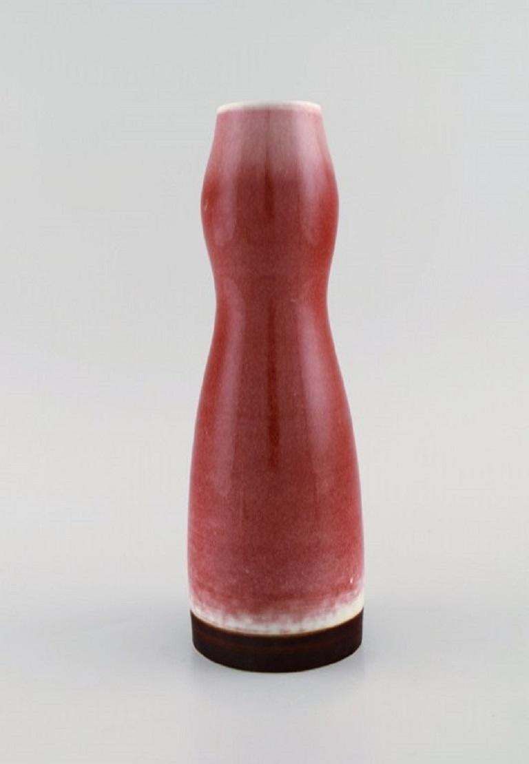 Liisa Hallamaa For Arabia, Unique Vase In Glazed Ceramics, 1960s photo furniture