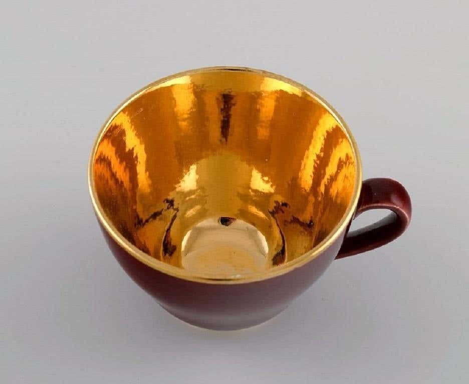 Four Royal Copenhagen / Aluminia Confetti Mocha Cups With Saucers photo 250.0