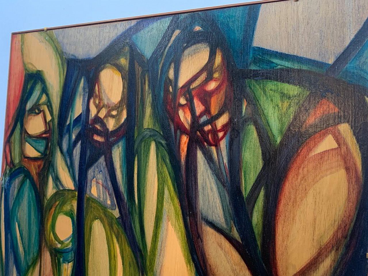 Oil On Panel By Maria Luisa Stanzani, 1978 photo for sale