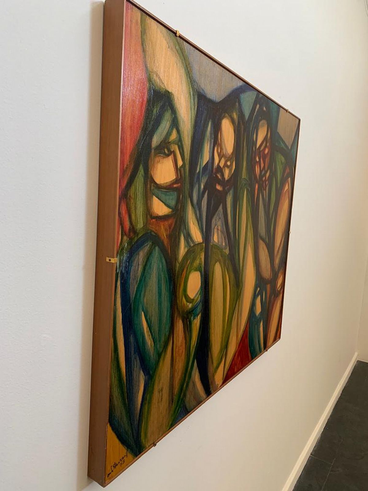 Oil On Panel By Maria Luisa Stanzani, 1978 photo vinterior