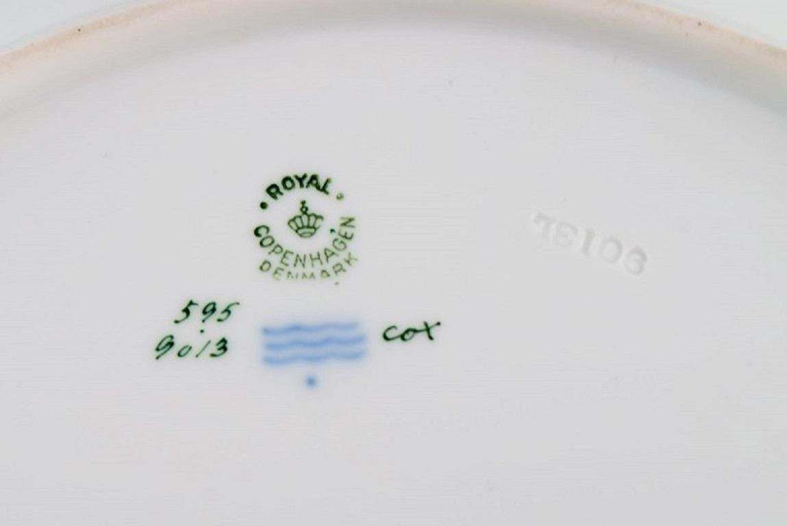 Two Round Royal Copenhagen Golden Basket Serving Dishes In Porcelain photo 251.0