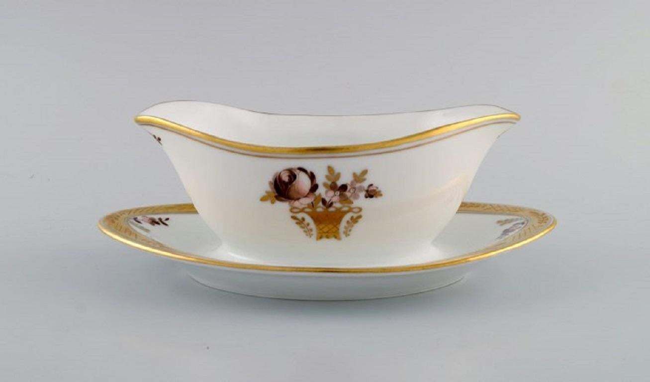 Two Royal Copenhagen Golden Basket Sauce Bowls In Porcelain With Flowers photo furniture