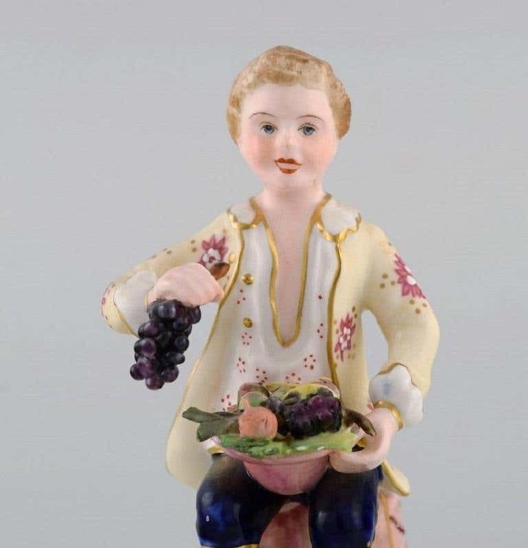 Royal Crown Derby, England, Hand Painted Porcelain Figure, "Fruitseller", 1930s photo furniture