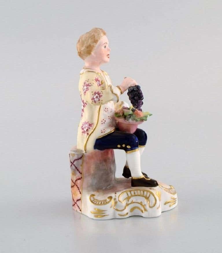 Royal Crown Derby, England, Hand Painted Porcelain Figure, "Fruitseller", 1930s photo 157.0