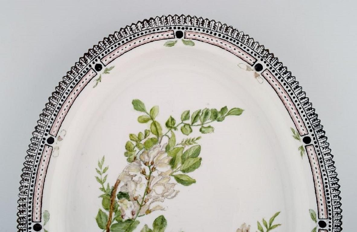 Large Royal Copenhagen Flora Danica Serving Dish In Hand Painted Porcelain photo furniture