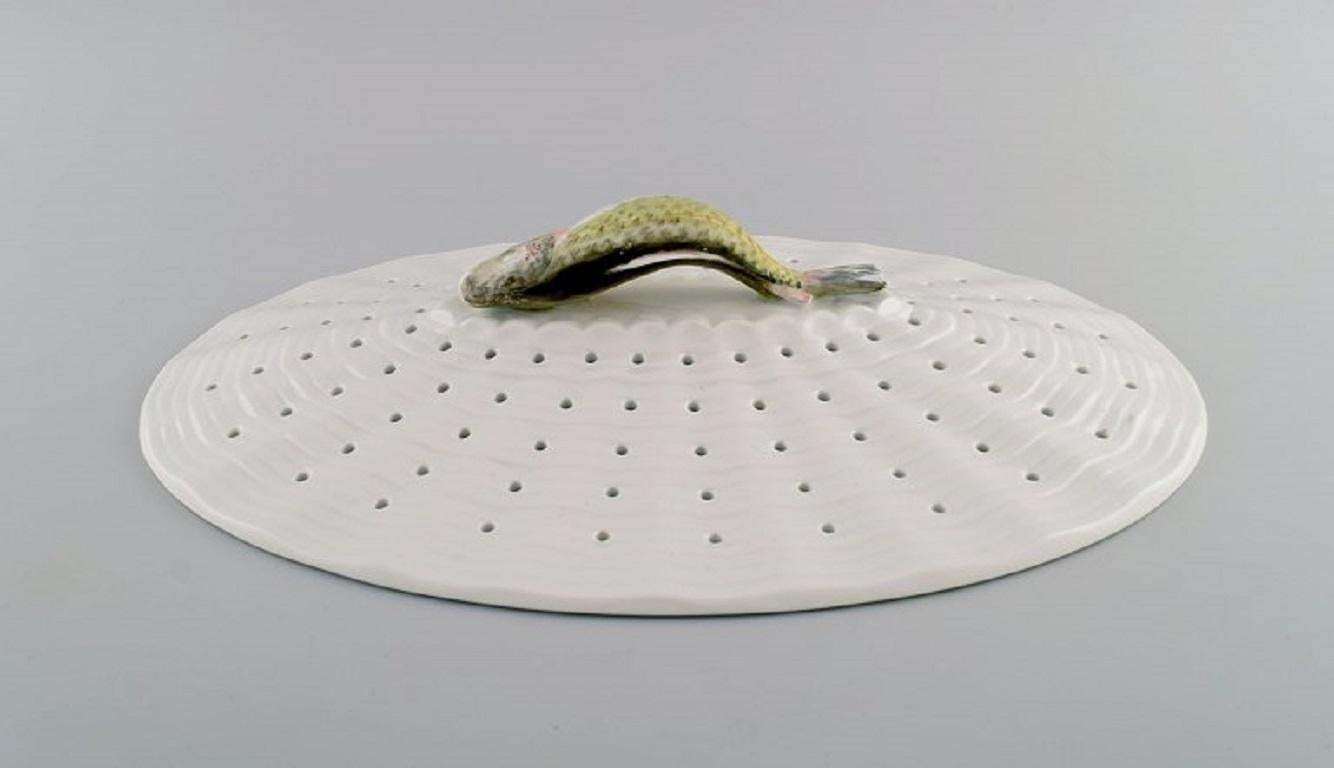 Large Royal Copenhagen Fauna Danica  Flora Danica Porcelain Fish Strainer photo furniture