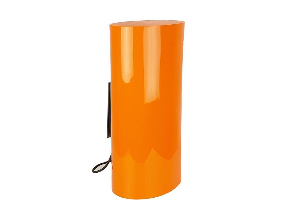 Brass, Orange And White Murano Glass Sconce By Vistosi, 1960s