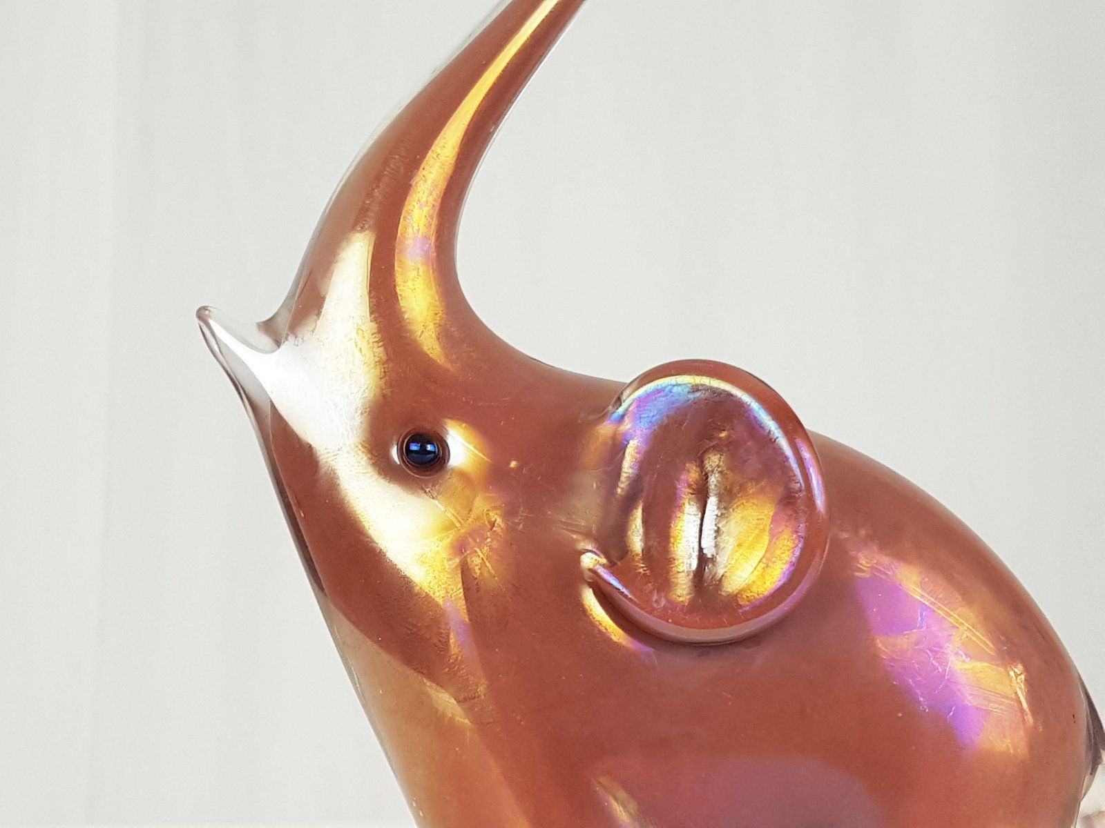 Red Murano Glass Elephant From Archimede Seguso, 1960s photo furniture