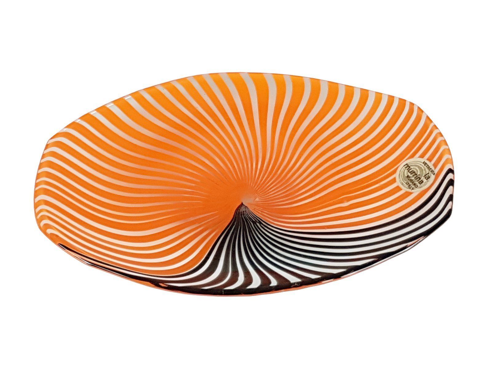 Small Murano Glass Plate By Gian Maria Potenza For La Murrina, 1960s