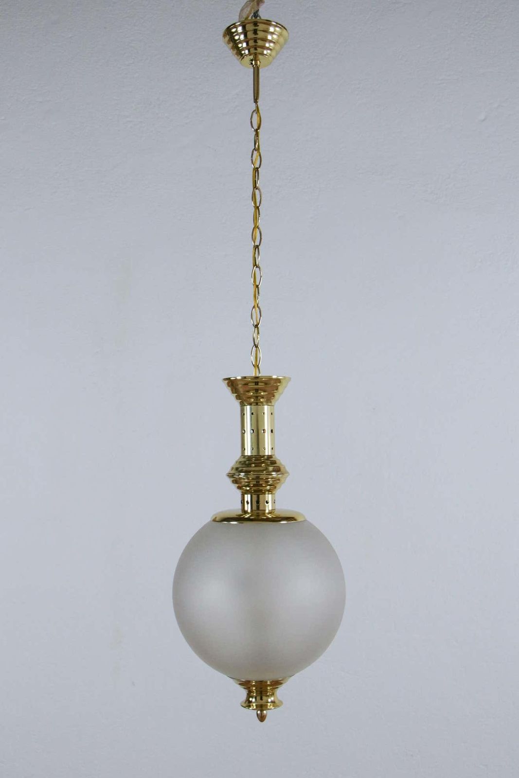 Italian Mid Century Pendant Lamp, Azucena Style, 1960 photo furniture