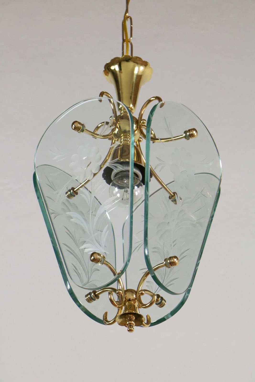 Italian Mid Century Lantern Or Pendant Lamp By Pietro Chiesa For Fontana Arte photo Lighting