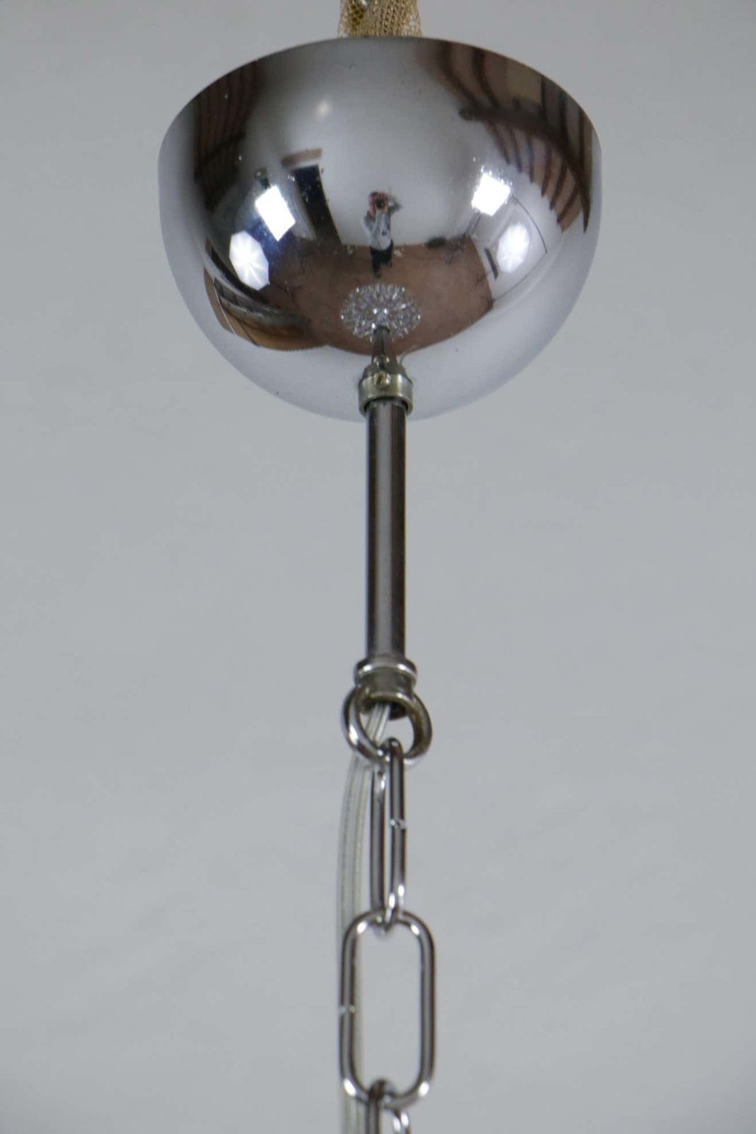 photo for sale Italian Space Age Chrome Sputnik Chandelier, Pendant Lamp By Gaetano Sciolari