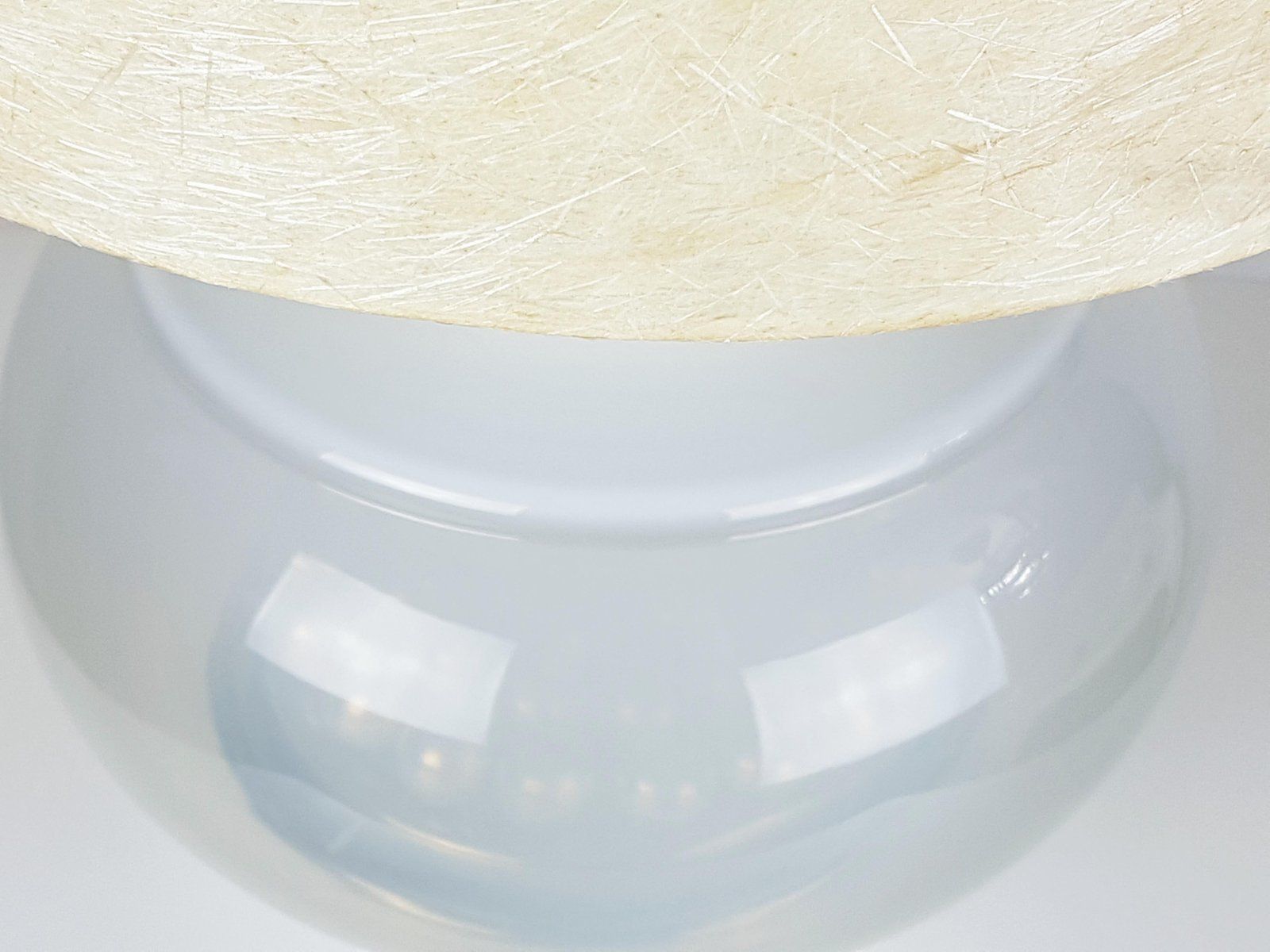 Large Italian Glass And Fiberglass Table Lamp, 1970s photo for sale