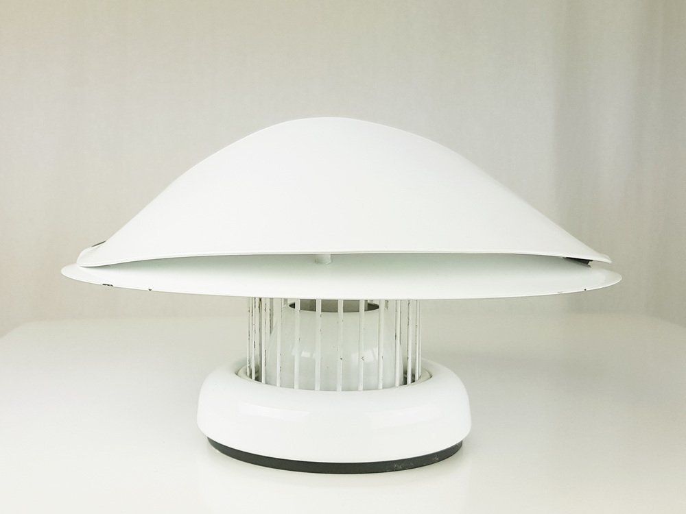 White Metal & Rubber Giovi Wall Lamps By Achille Castiglioni For Flos, 1976, Set Of 2 photo furniture