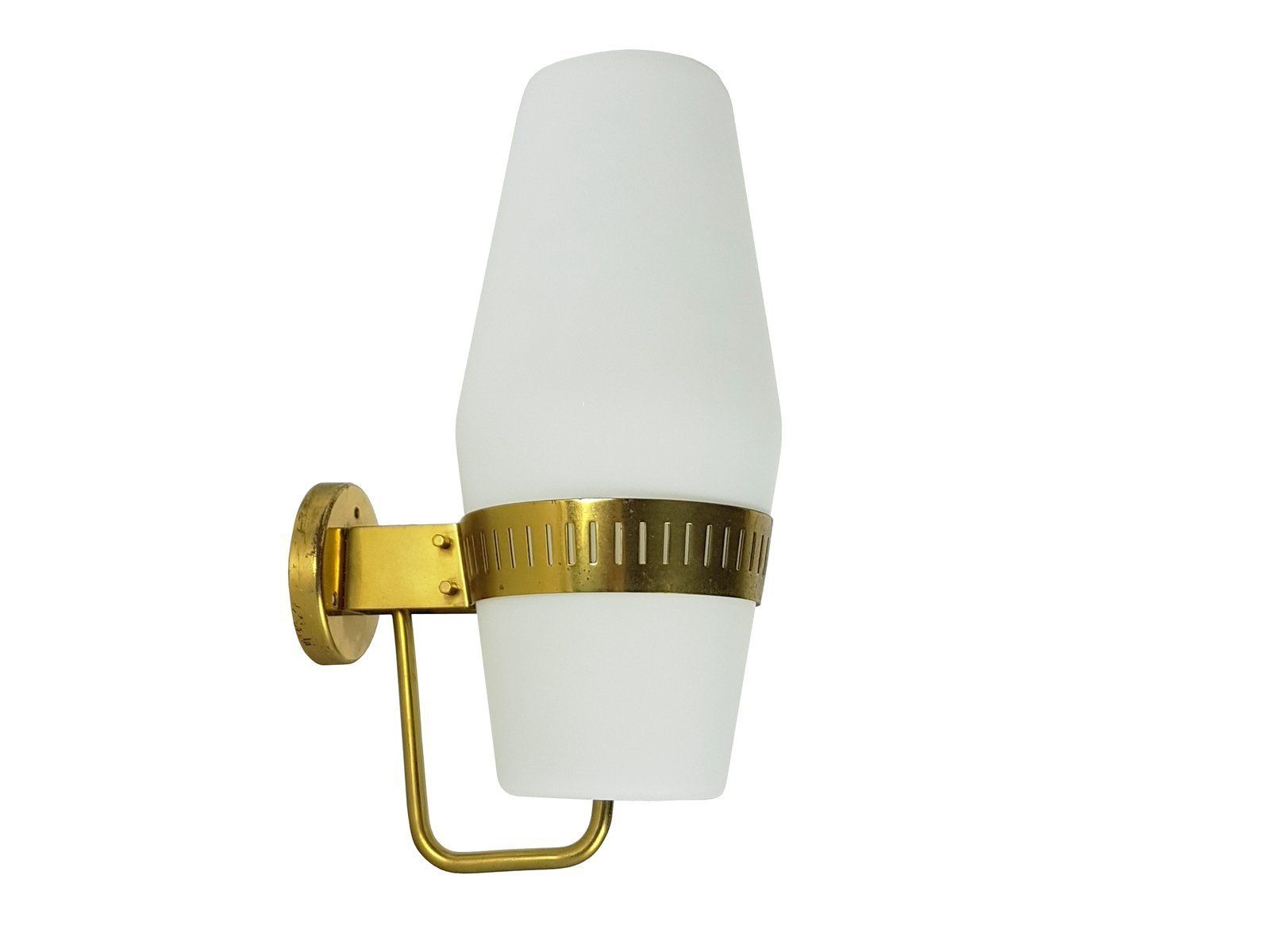 Large Sconce In Brass And Glass By Bruno Gatta For Stilnovo, 1959 photo furniture