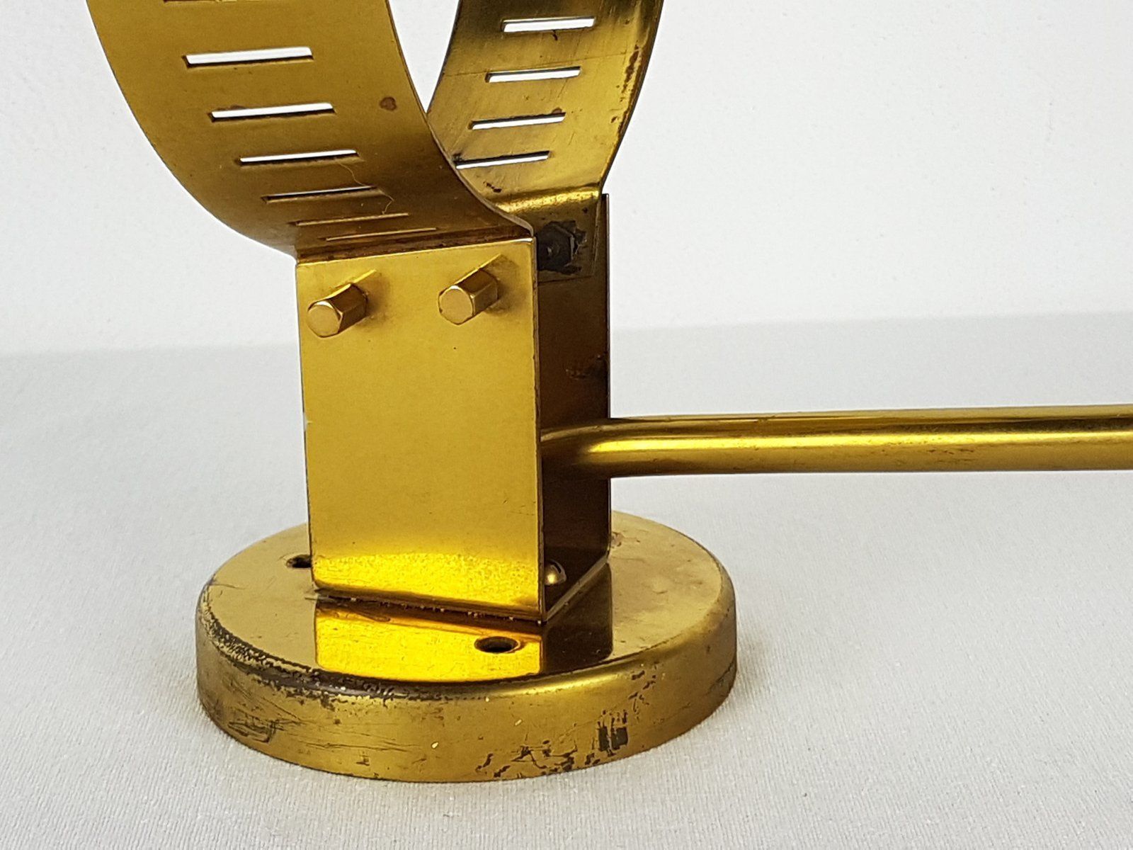 Large Sconce In Brass And Glass By Bruno Gatta For Stilnovo, 1959 photo buy
