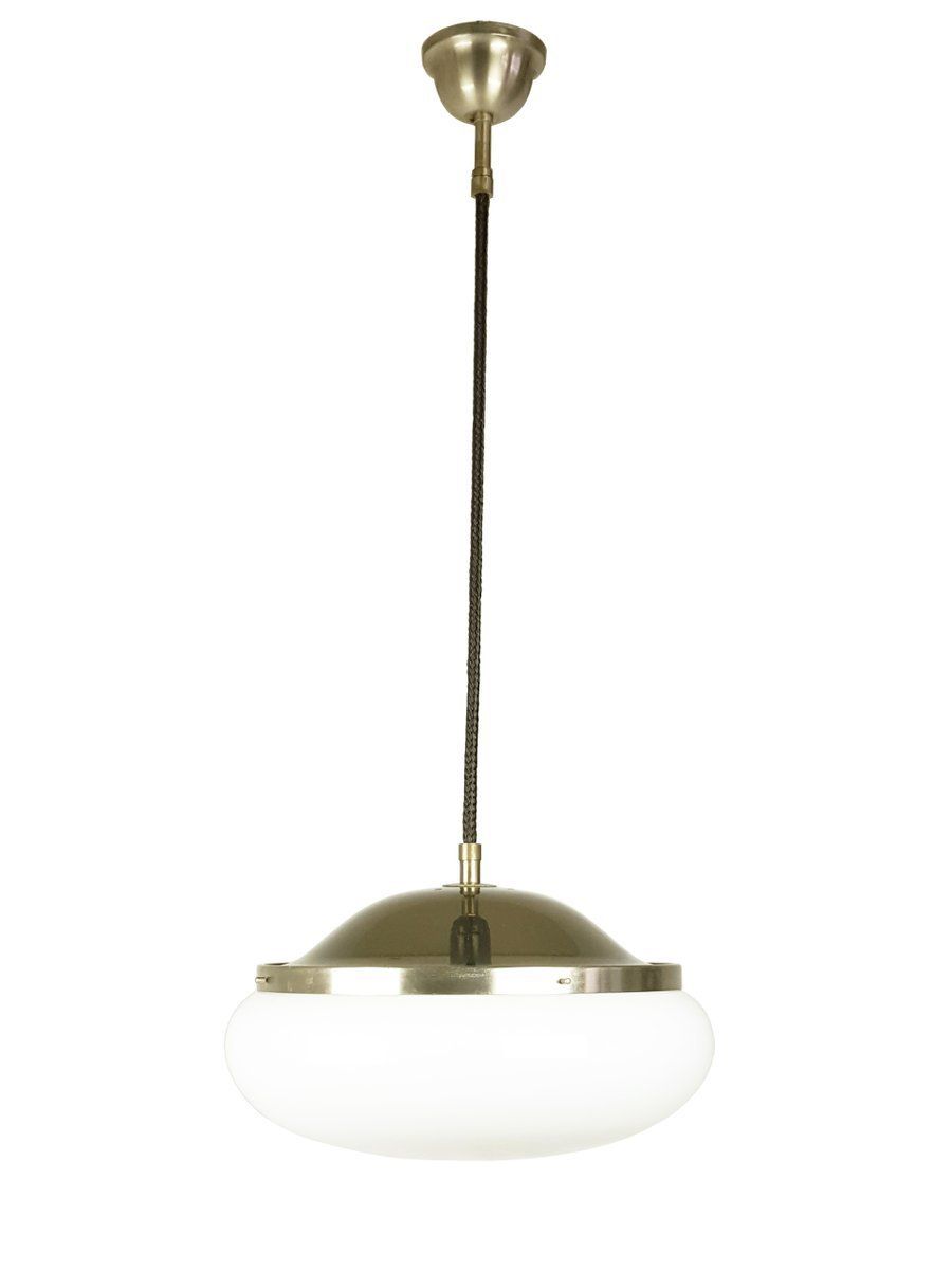 White Plastic Shade Model 2/5 Pendant Lamp By Gianemilio Piero & Anna Monti For Kartell