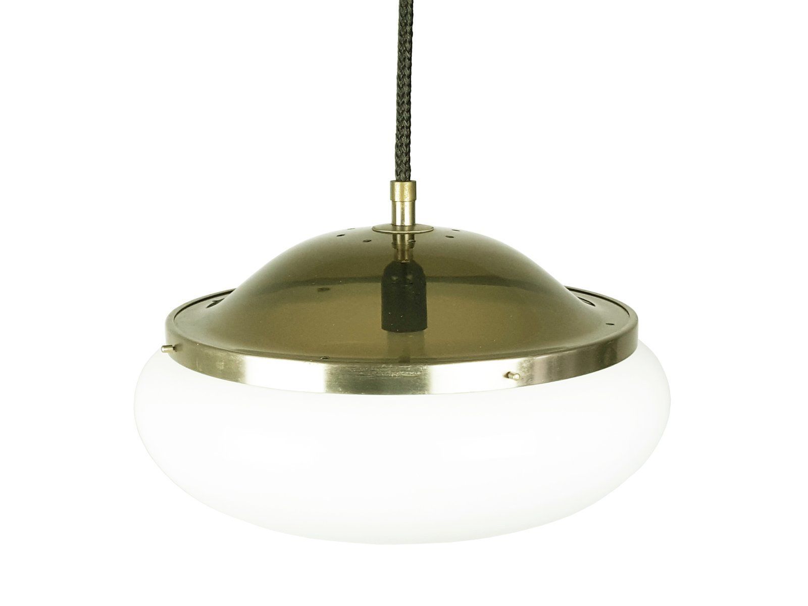 White Plastic Shade Model 2/5 Pendant Lamp By Gianemilio Piero & Anna Monti For Kartell photo furniture