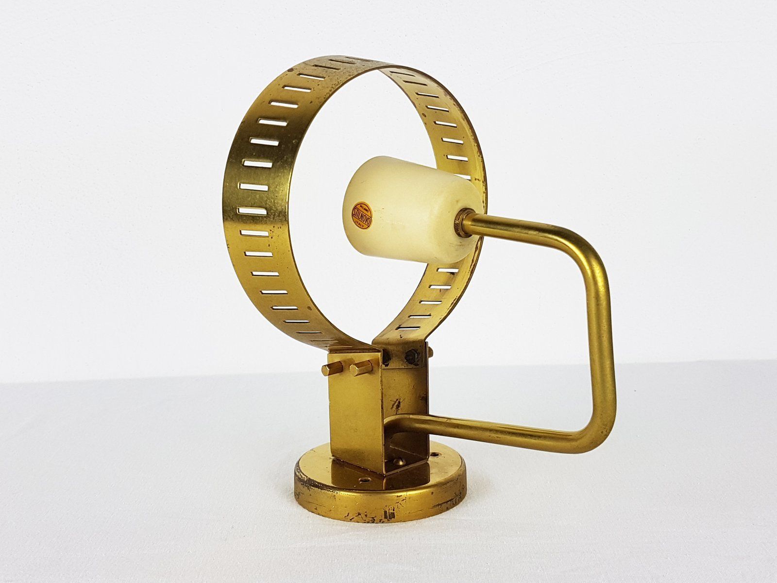 Large Brass And Glass Sconce By Bruno Gatta For Stilnovo photo 2000.0