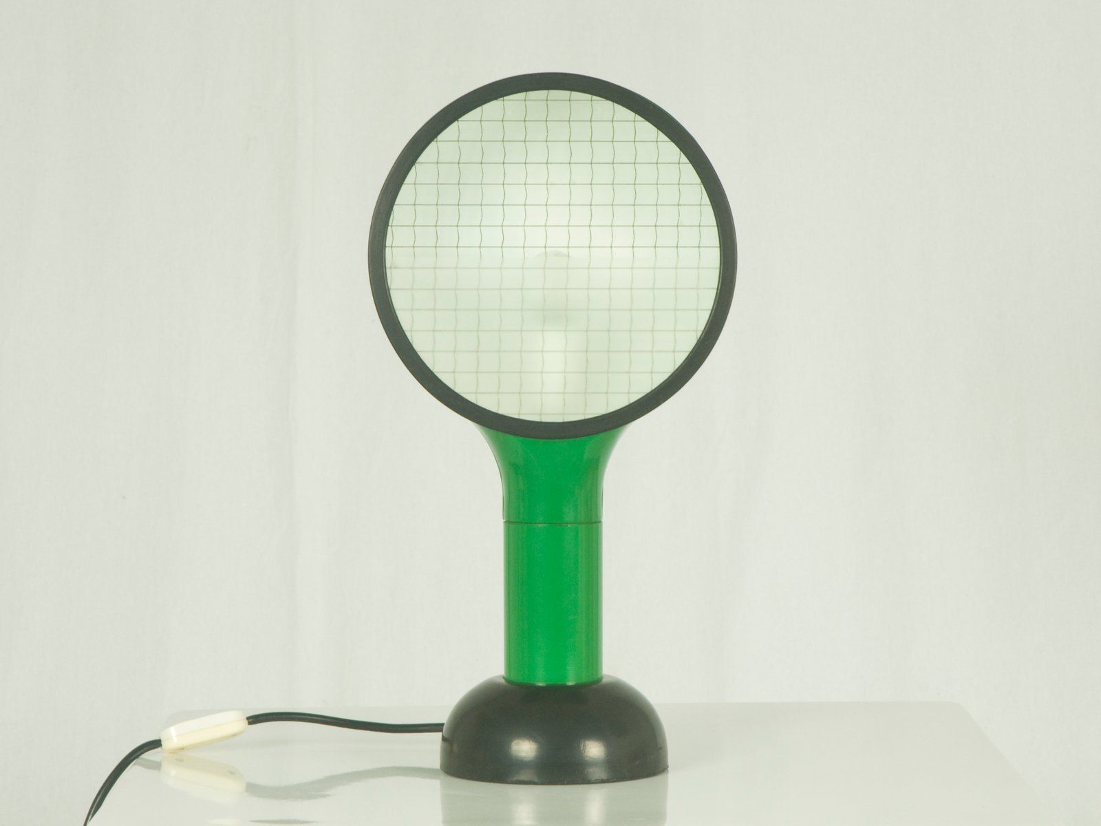 Italian Green And Black Plastic Table Lamp By Adam Thiani & Alberto Dal Lago For Francesconi photo furniture