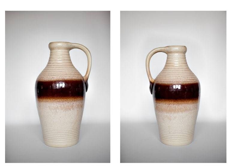 Large Vase West Germany Bay 631 40, Flower Pot, Base For Lamp, Pottery, Collection, Interior Design, Retro, 70's photo 74.0