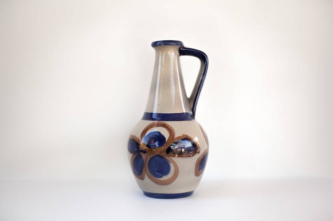 Vase Bay West Germany 67 30, Ceramic Jug, Flower Pot, Vase Patterns Flowers