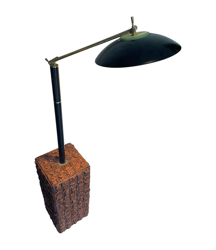 A Unique Tiled Floor Lamp By Renowned Artist Ron Hitchins With 265 Individual Handmade Tiles photo 7250.0