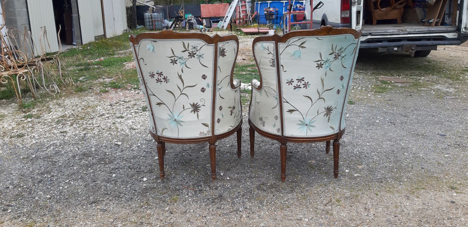 Pair Of Cabriolet Armchairs With Ears, 1930, photo for sale