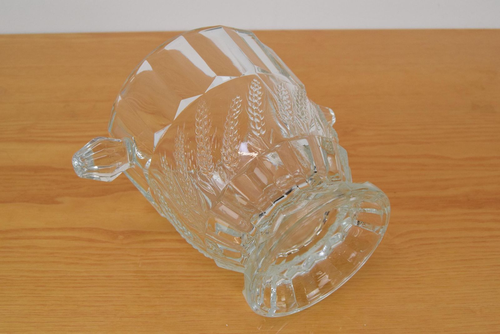 Mid Century Glass Vase Bohemia Glass 1960's photo buy