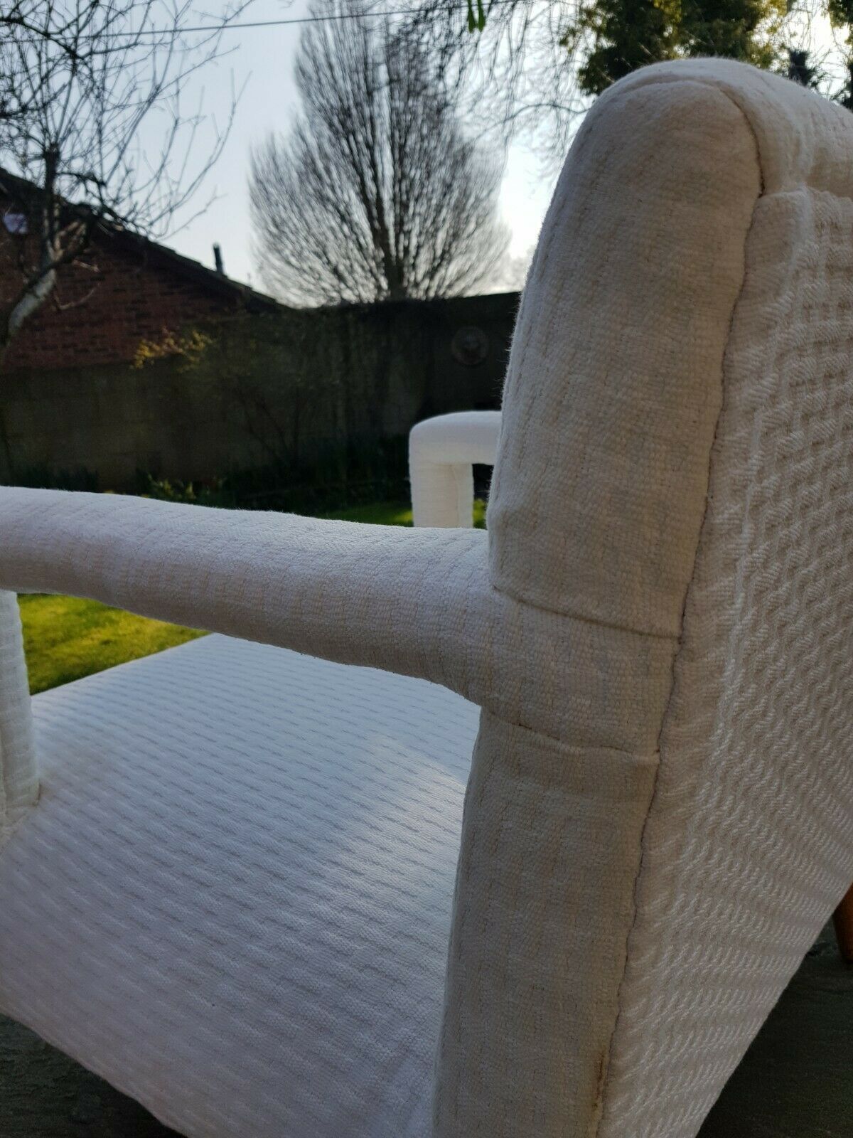 A Gio Ponti Style Reupholstered Vintage Armchair Mid Century Italian photo buy