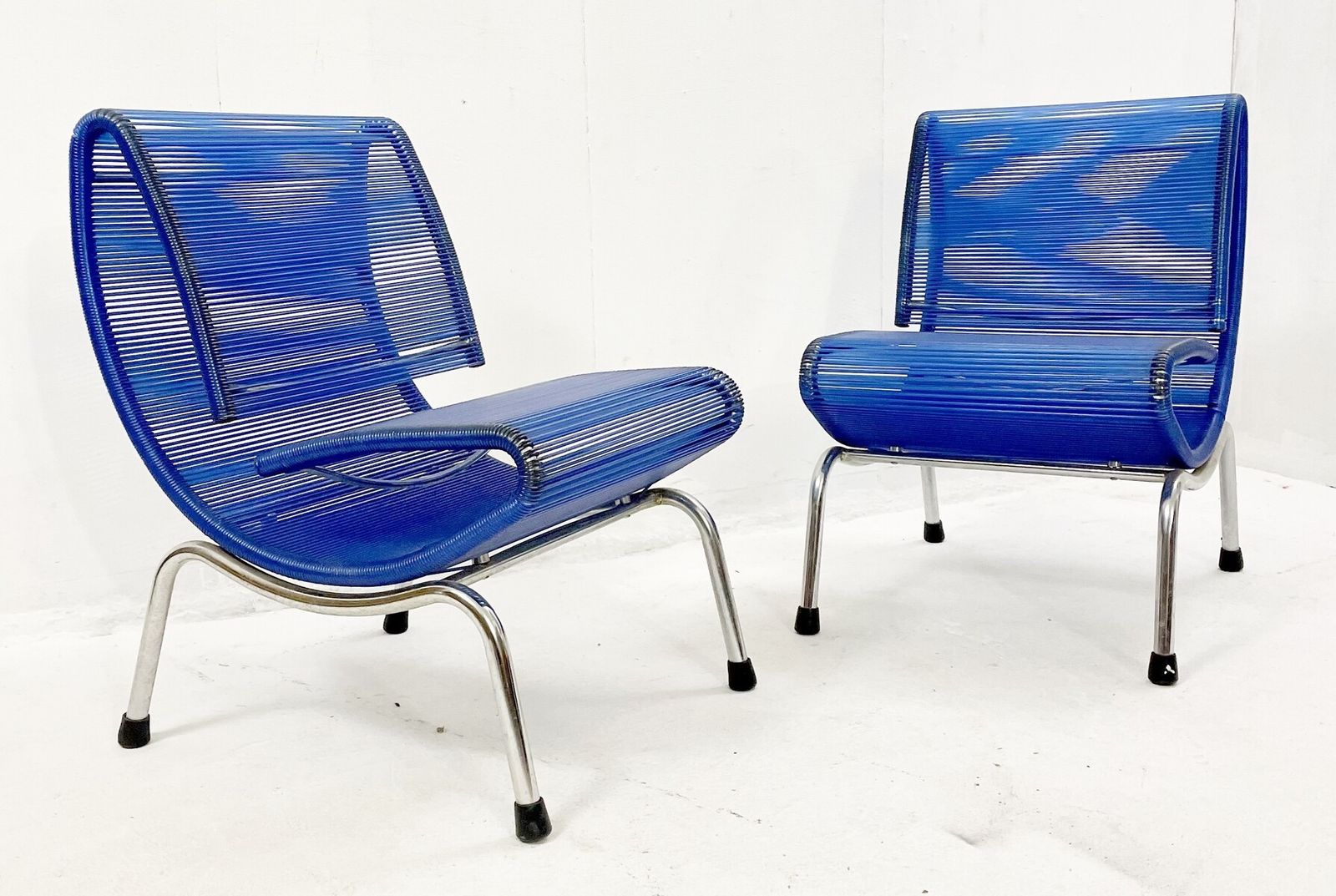 Pair Of Mid Century "Hydra" Chairs By Roberto Semprini For Sintesi