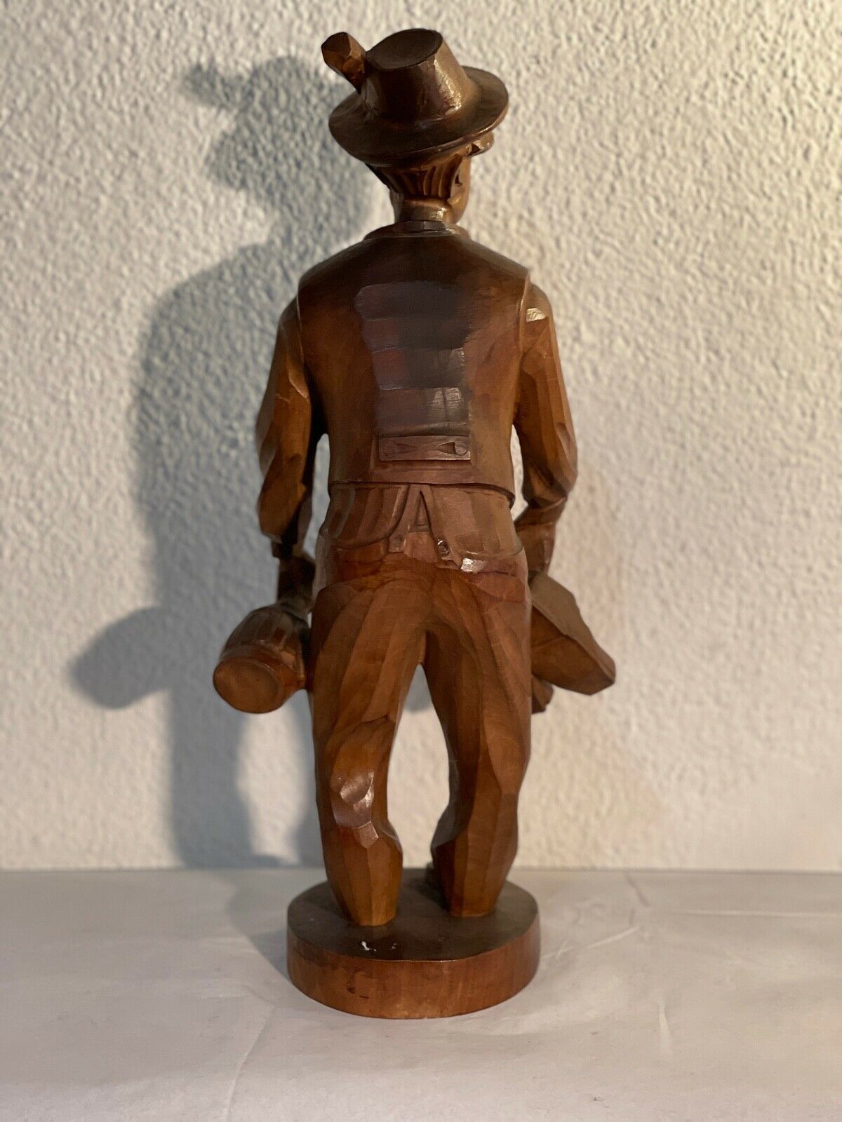 Wooden Statue Tyrolean Vintage Who Is Short In Hand Hooves photo for sale
