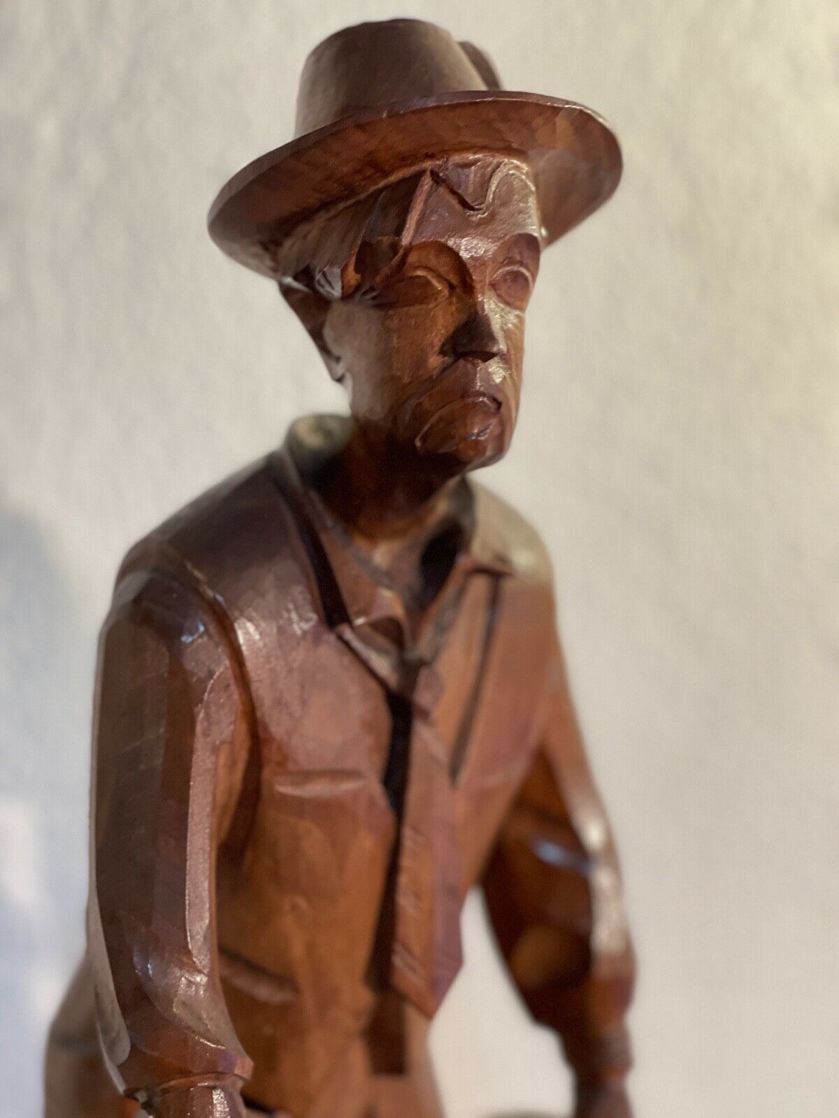 Wooden Statue Tyrolean Vintage Who Is Short In Hand Hooves photo 104.0