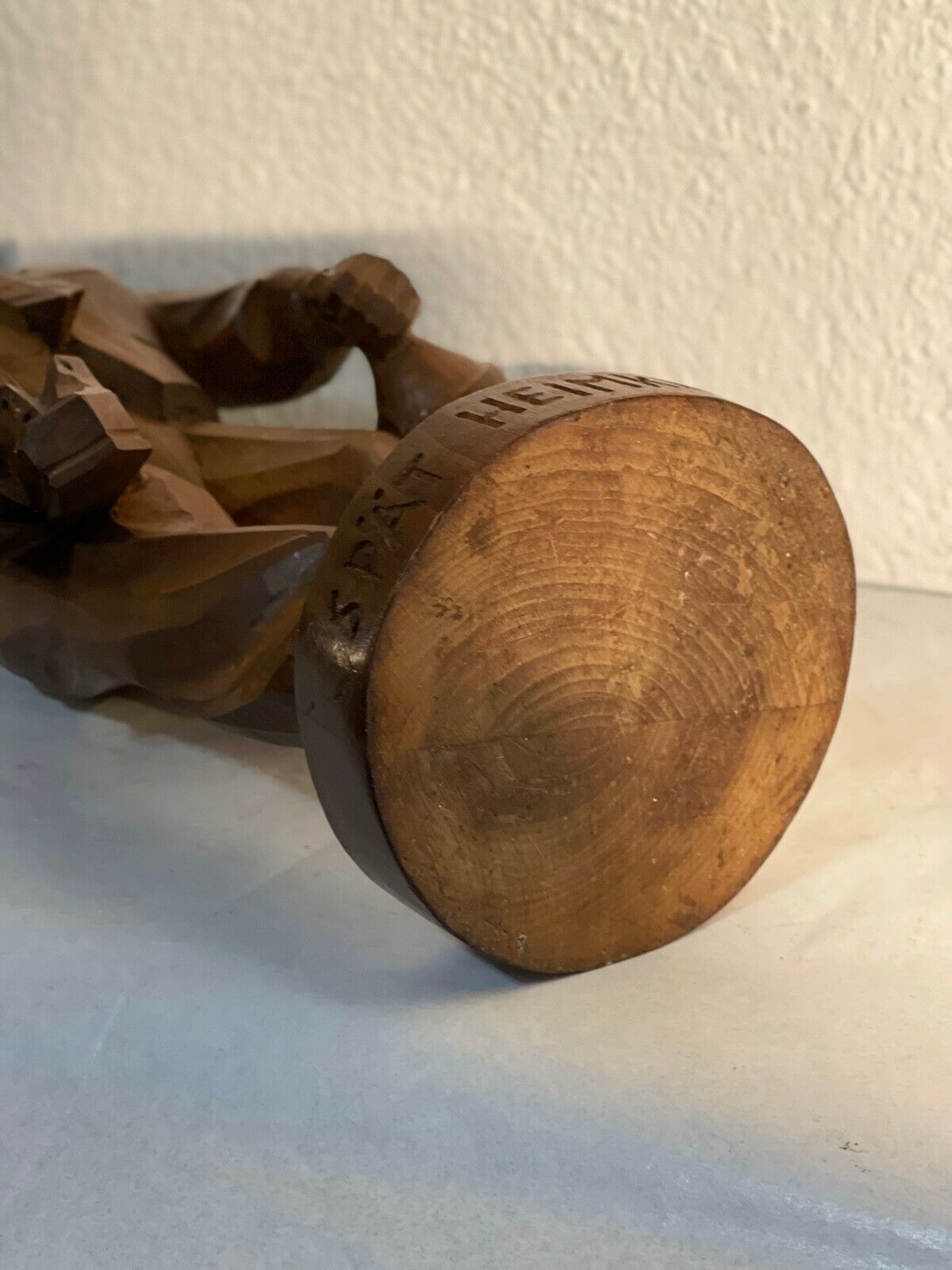 Wooden Statue Tyrolean Vintage Who Is Short In Hand Hooves photo buy