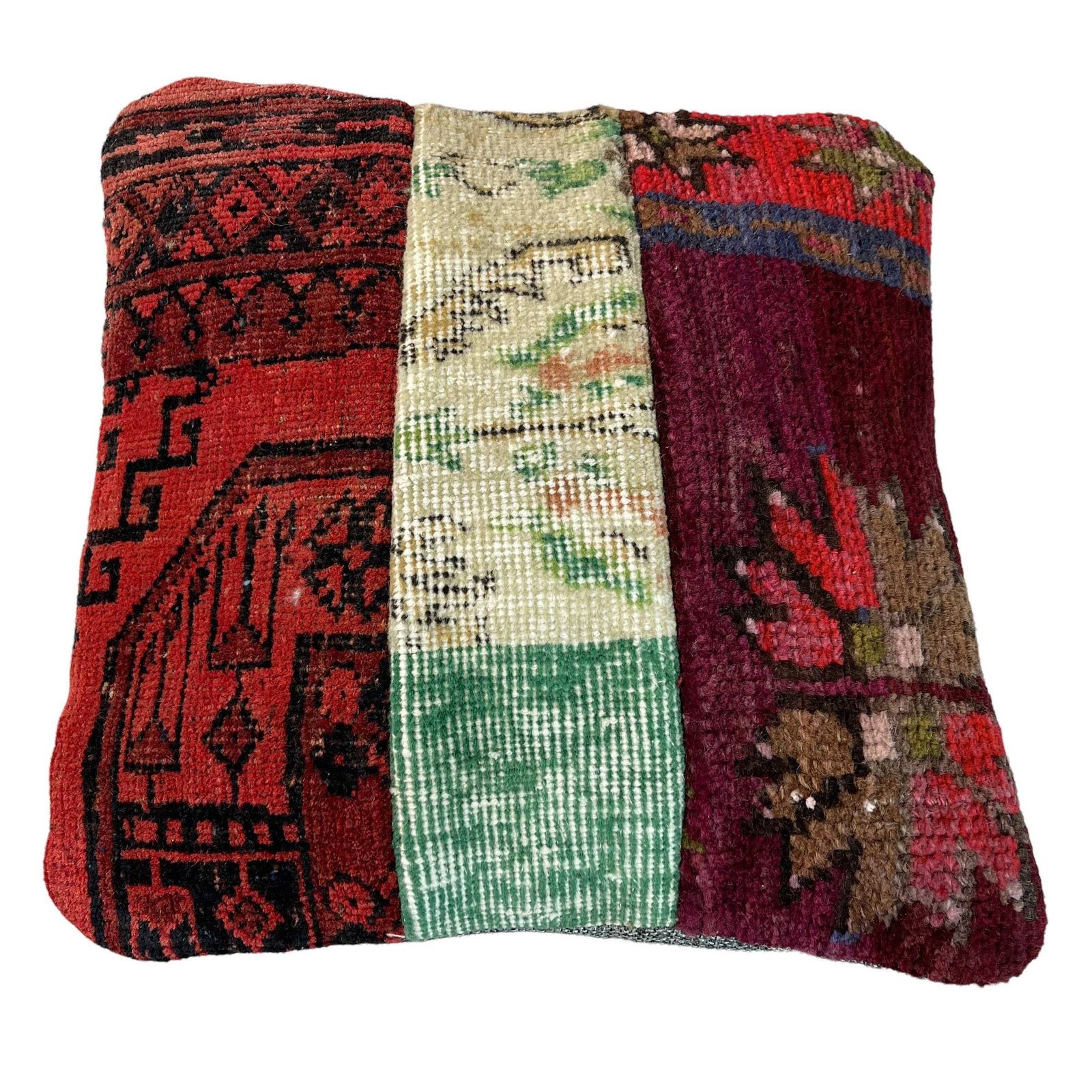 16x16 Vintage Patchwork Home Decor And Turkey Pillow, 40 X 40 Cm Square Rug Cushion Cover photo 52.0