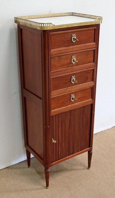 Small Mahogany Chest Of Drawers, Louis XVI Style   Late 19th Century photo furniture