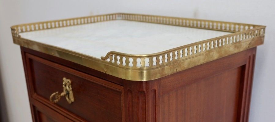 Small Mahogany Chest Of Drawers, Louis XVI Style   Late 19th Century photo vinterior