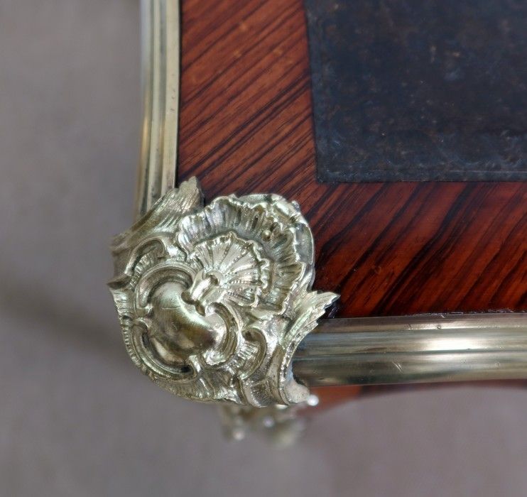 Ceremonial Desk In Rosewood And Violette Wood, Louis XV Style   2nd Half Of The 19th Century photo buy
