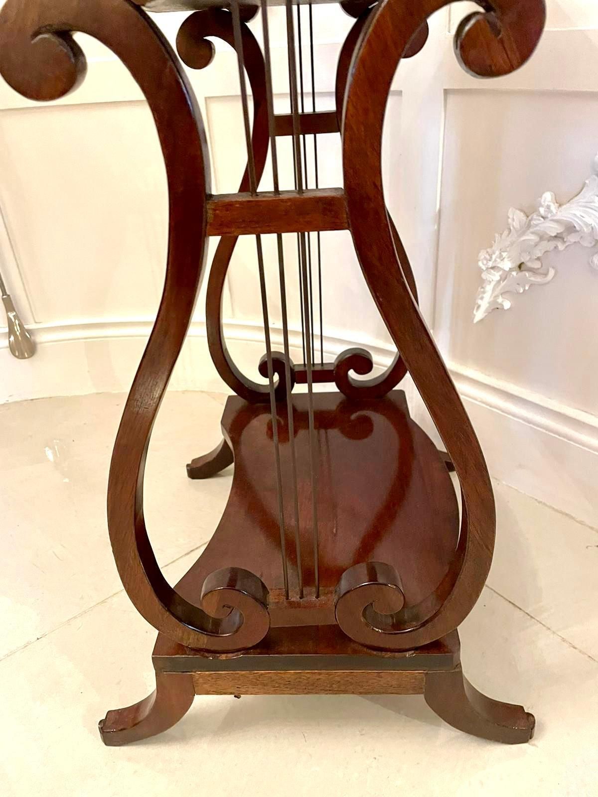 Outstanding Quality Antique Edwardian Inlaid Mahogany Reading Table photo furniture