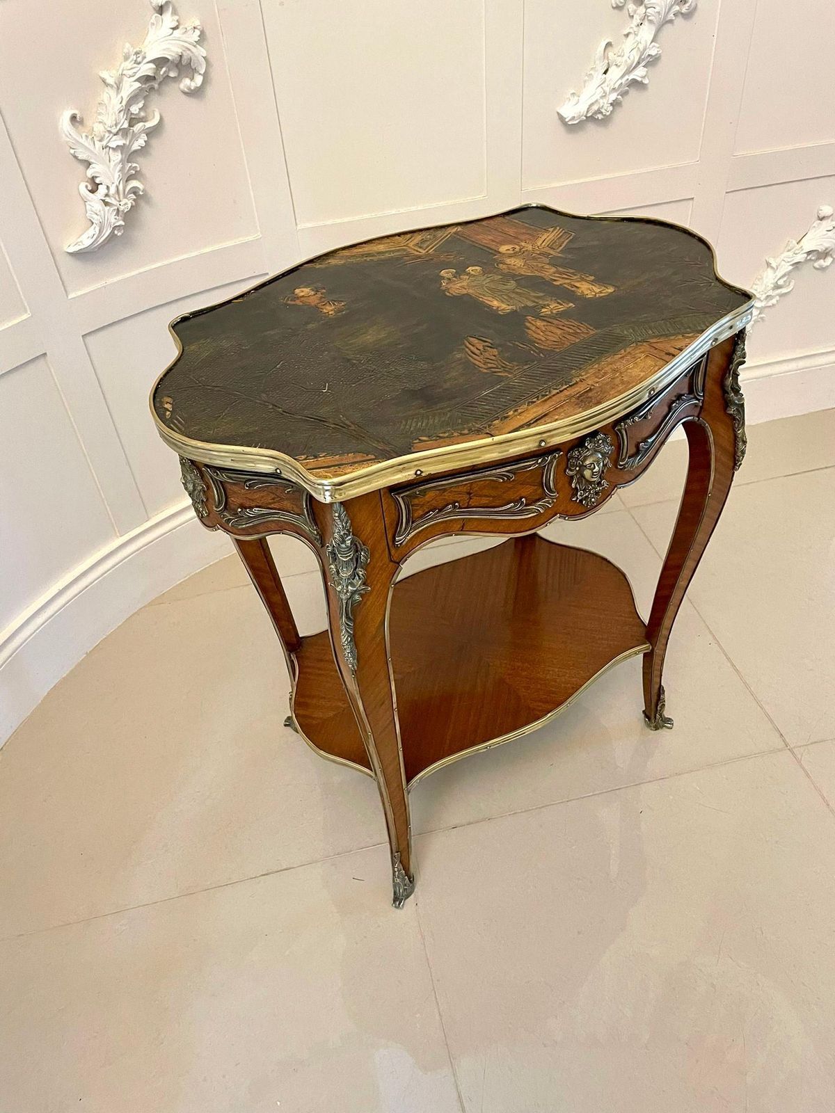 Outstanding Antique French Kingwood And Ormolu Mounted Freestanding Centre Table photo furniture