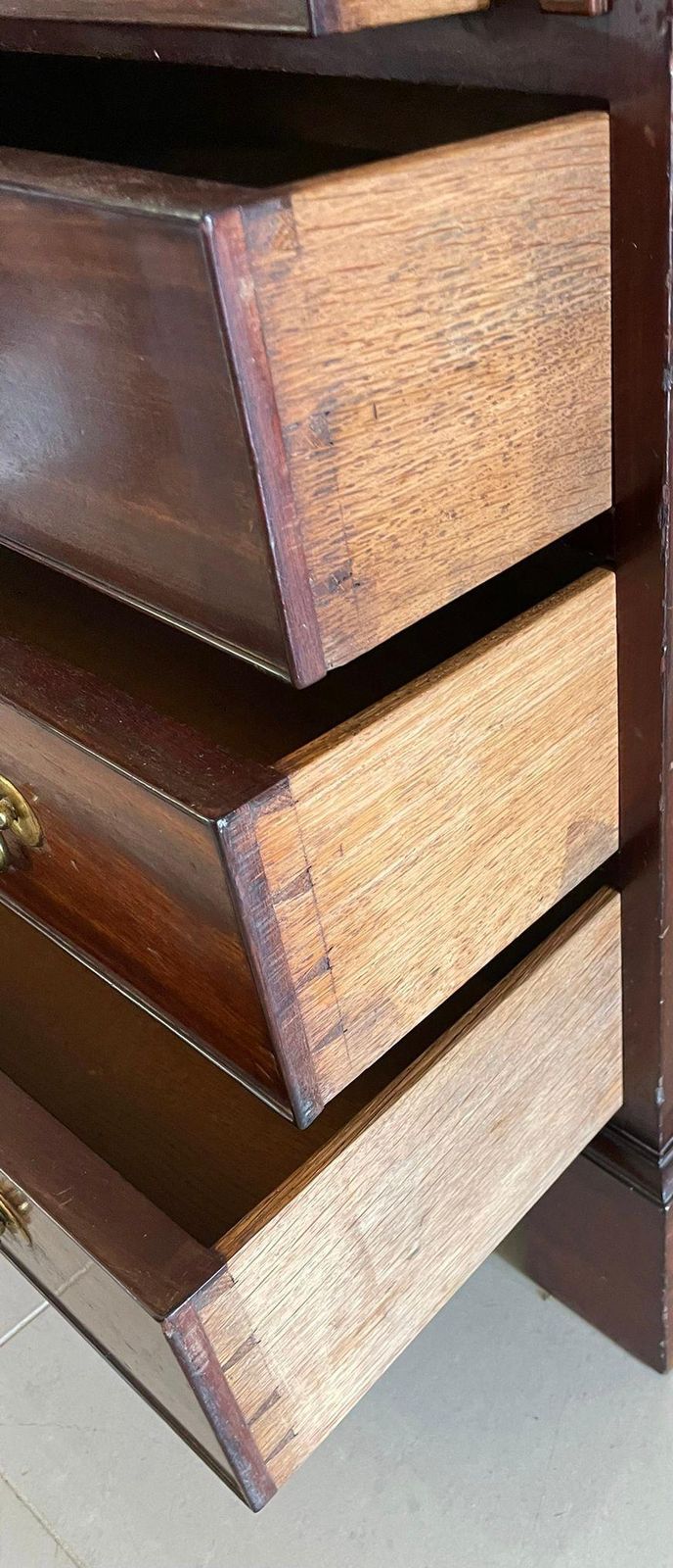 photo for sale Outstanding 18th Century Quality George III Antique Mahogany Bureau