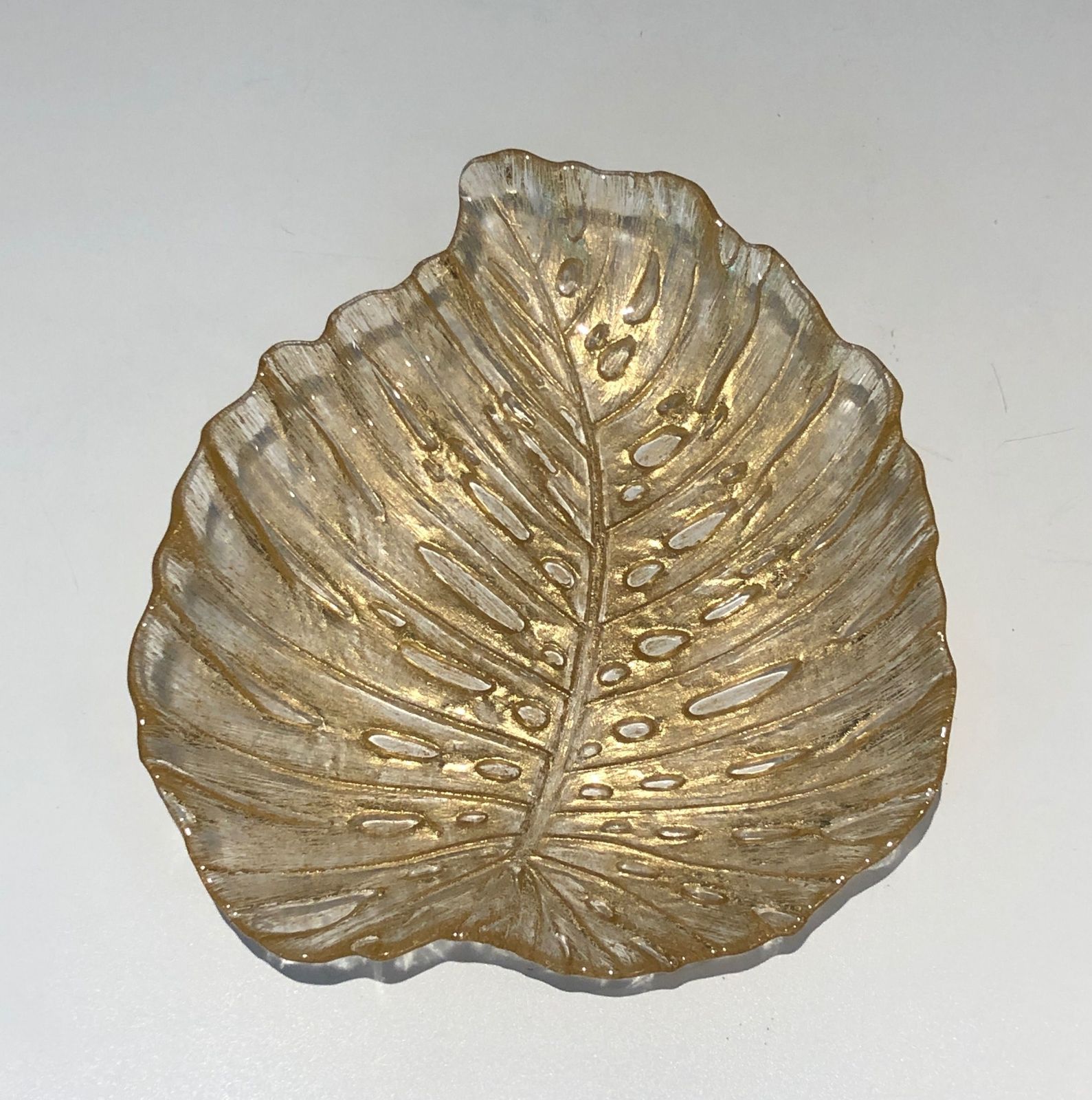 Murano Crystal Leaf Shaped Vide Pocket photo furniture