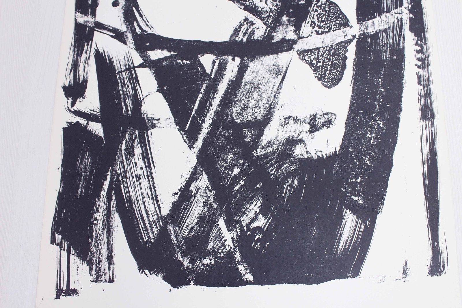 Lithograph By Swiss Artist Bernd Völkle 1963 photo buy