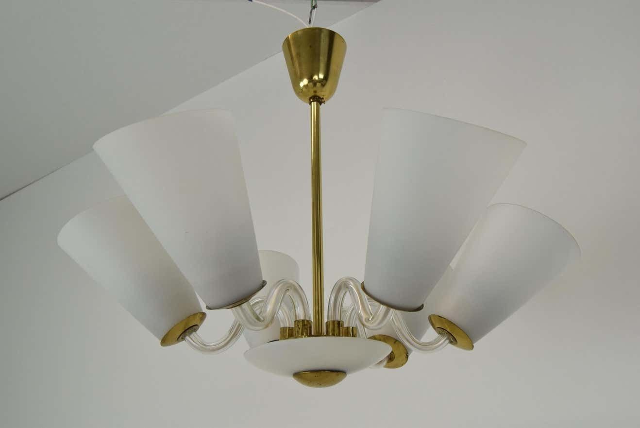 Mid Century Chandelier/Kamenicky Senov,1960's. photo Lighting