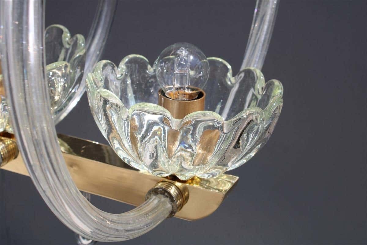 photo buy Round Chandelier Italian Murano Barovier Brass And Murano Glass 1940 Art Deco
