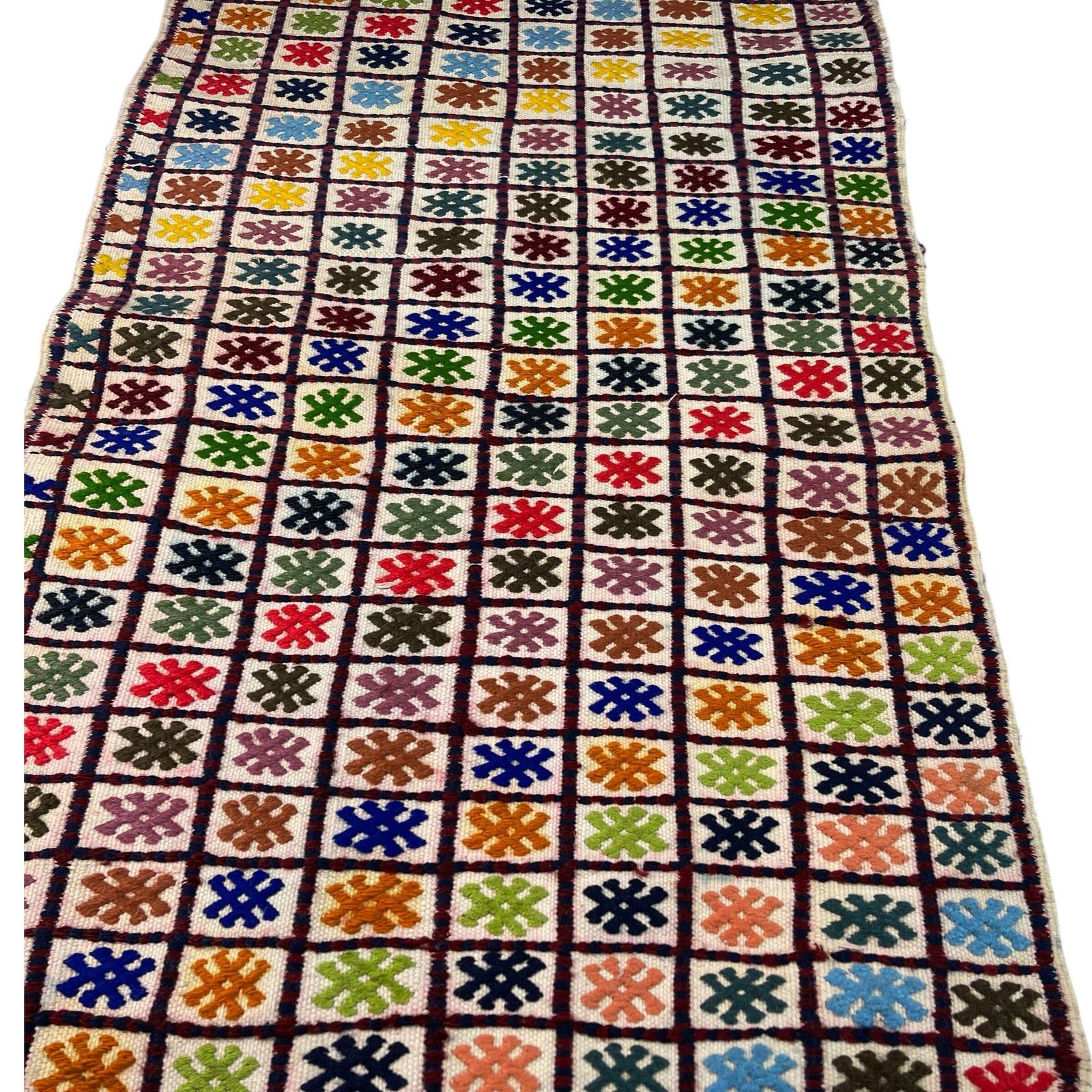 photo for sale Traditional Turkish Kilim Rug Runner ,Vintage Anatolian Turkish Kelim